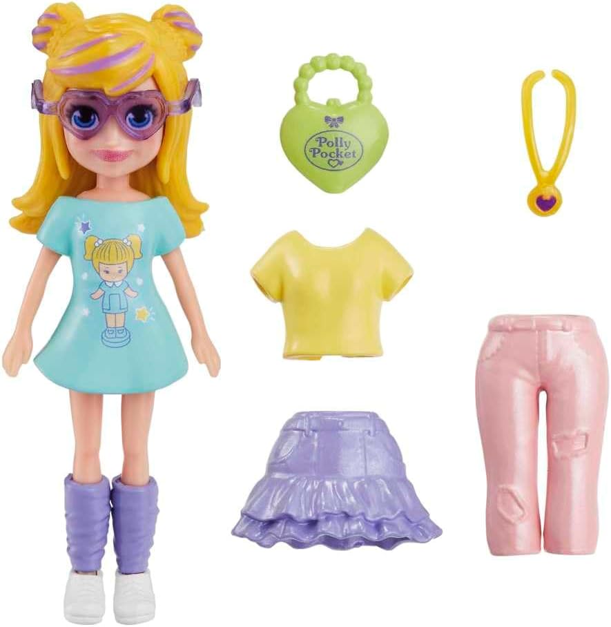 Mattel Polly Pocket - Păpușa de modă matinală (HKV83)