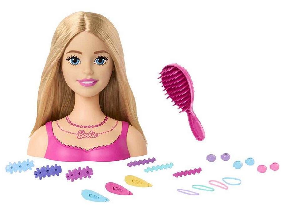 Mattel Barbie - Cap pentru coafat părul (HMD88)