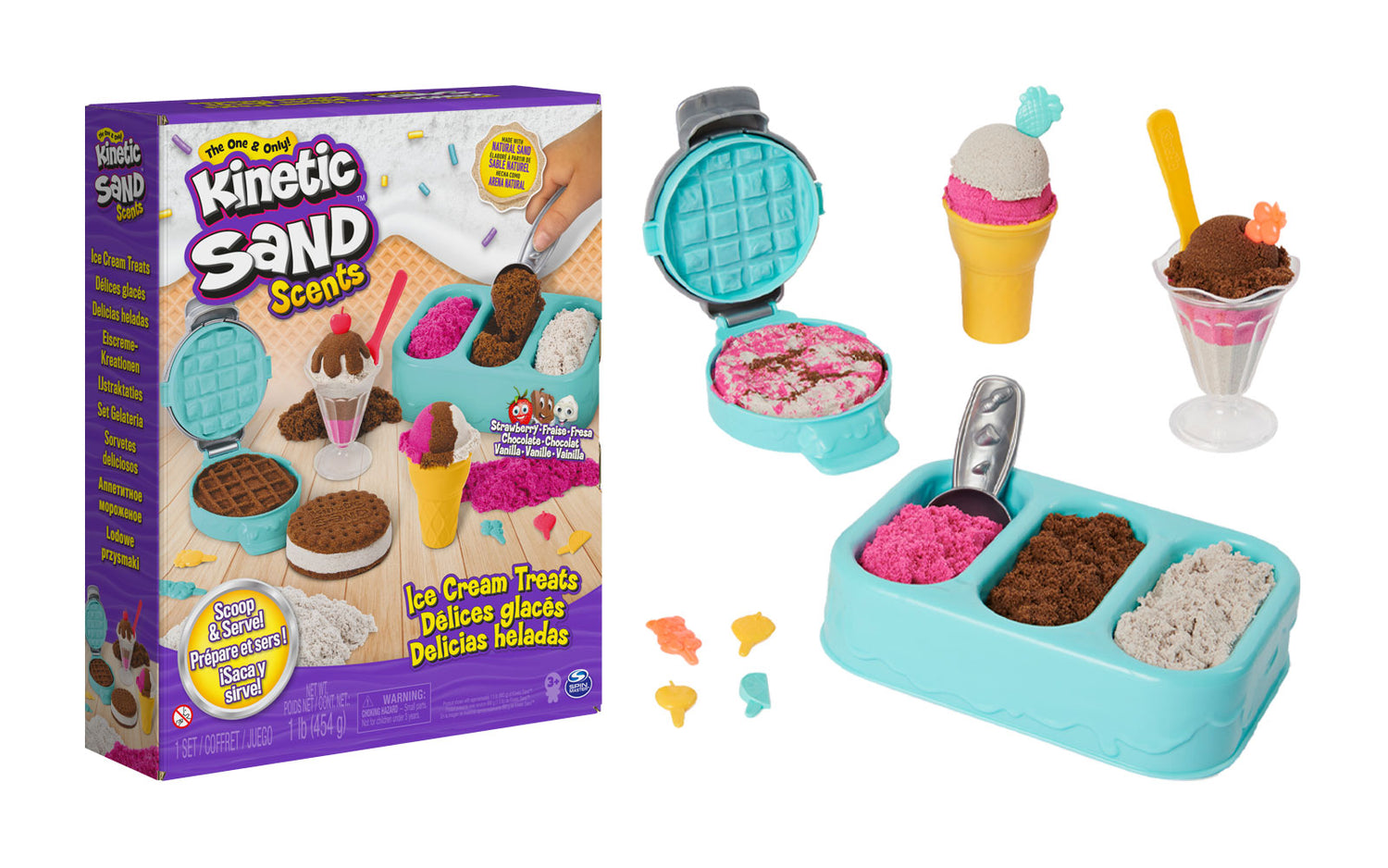 Kinetic Sand - Gustări înghețate (6059742)