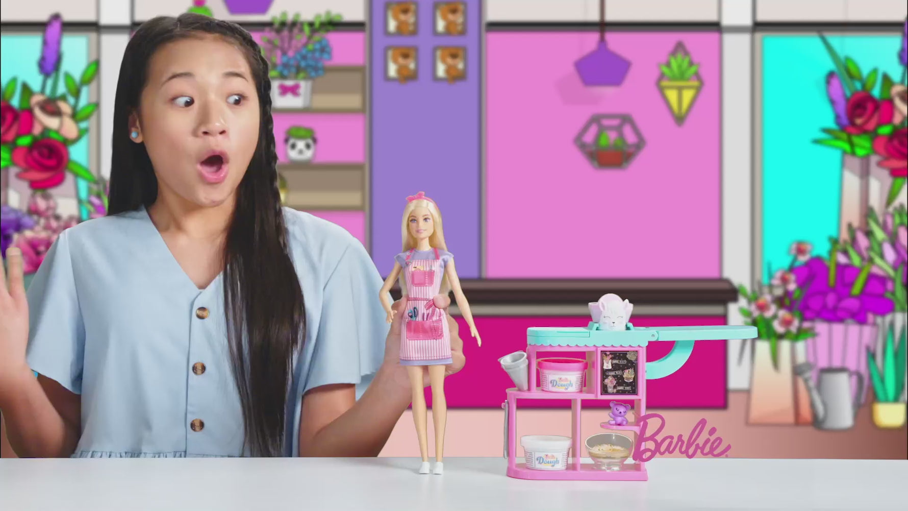 Mattel Barbie - Cvetličarka in komplet (GTN58)