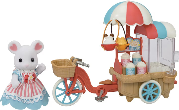 Sylvanian Families – Tricicletă pentru livrarea popcornului