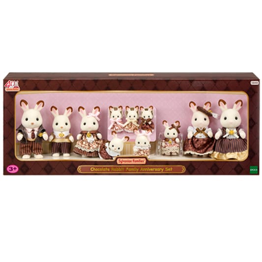 Sylvanian Families – Set aniversar Familia Iepurașilor Chocolate