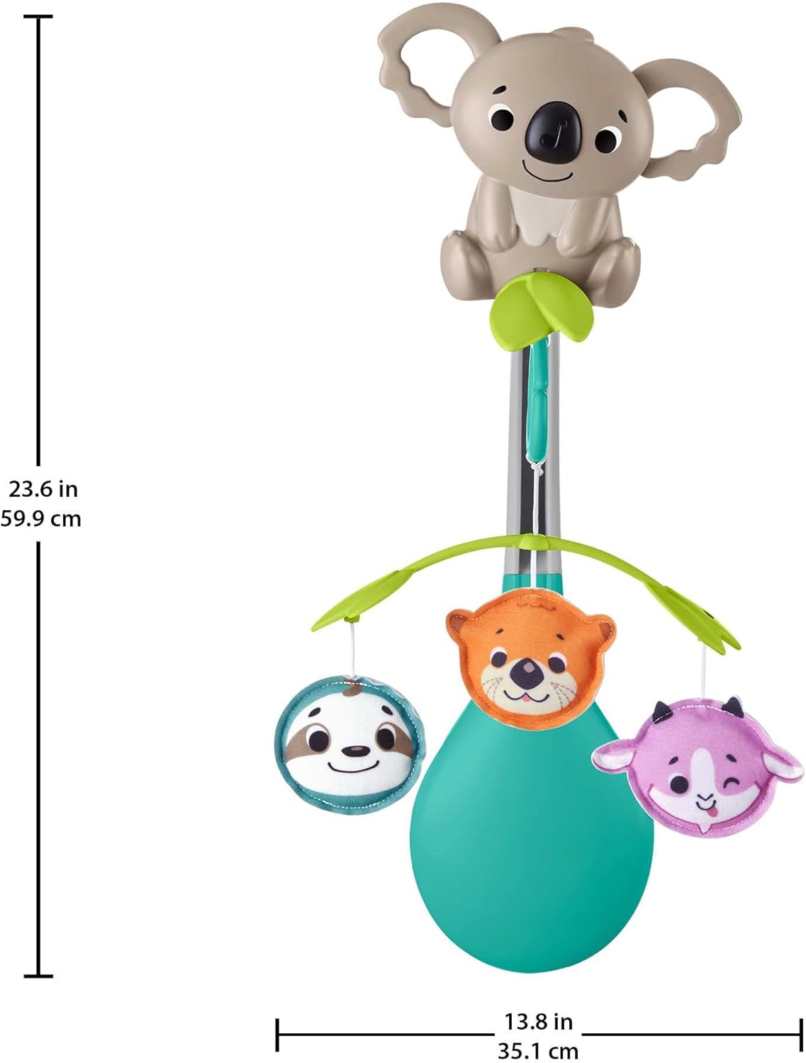 Fisher-Price - Jucărie mobilă pentru căruciorul copilului 3 în 1 (HGB90)