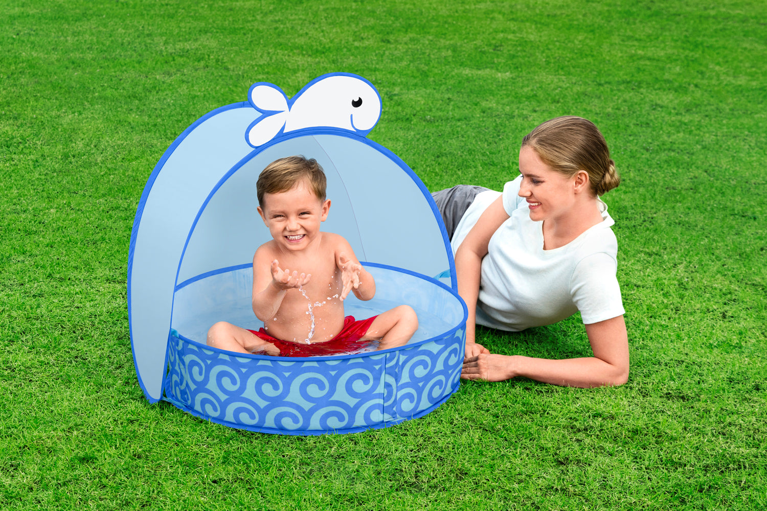 Piscină gonflabilă pentru copii Bestway cu umbrelă