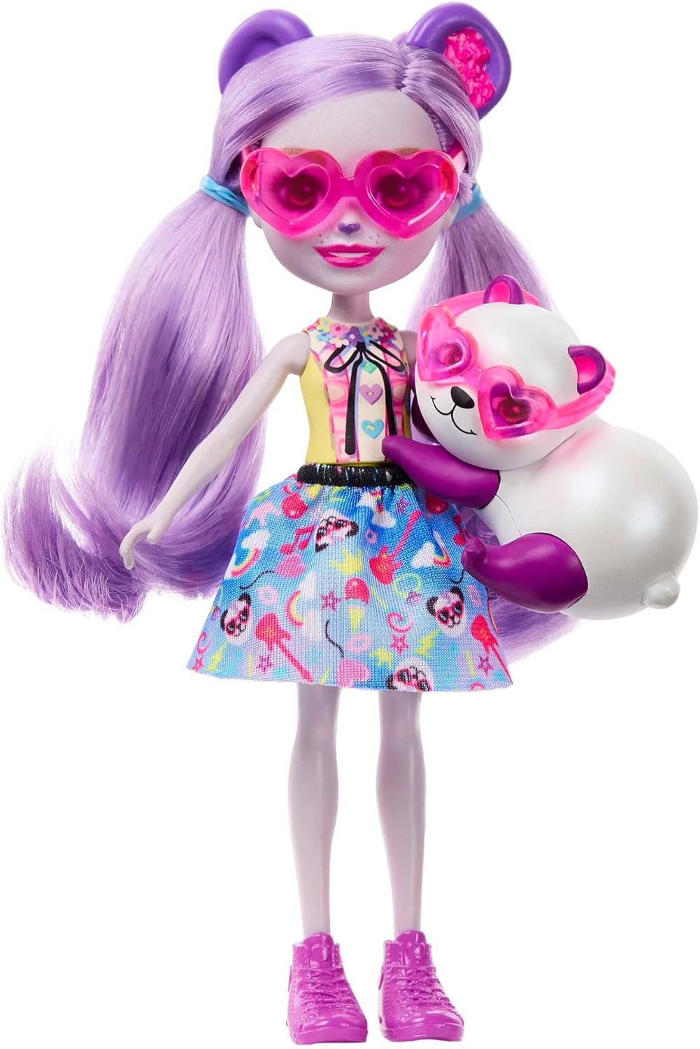 Mattel Enchantimals: Petrecere Glamuroasă - Păpușa Pemma Panda & Clamber (HNT58)