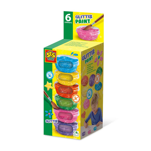 Glitter plakatne barve (6x45ml)