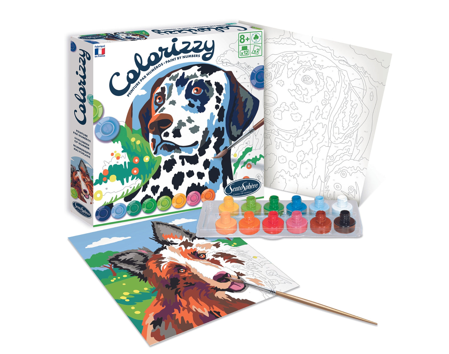 Colorizzy Slikanje po številkah Kužki